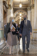 The Foreign Secretary Dominic Raab meets the Countess of Wessex