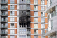 Residents angry after fire at east London high-rise with Grenfell-style panels at flats at New Providence Wharf in Tower Hamlets