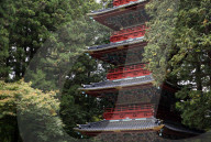 Pagoda outside the Tokugawa Mausoleum, Nikko, Honshu