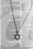 Star of David over Old Testament.