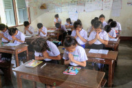 Elementary school. Schoolchildren in classroom.