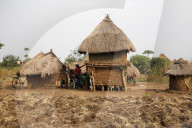 Ugandan village.