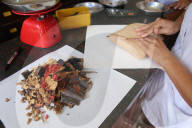 Traditional Chinese medicine pharmacy. Herbal medicine therapy.