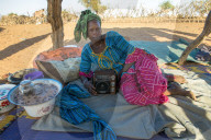 Peul village woman. Senegal.