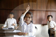 Arrupe Karuna Krom outreach program run by the Catholic church (jesuits) in Battambang, Cambodia. Rural school.