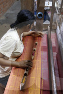 'Les artisans d'Angkor' silk workshop. Cambodia.