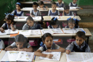 Sandipani Muni School for needy girls run by Food for Life Vrindavan. India.