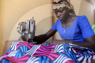 Tayloring workshop in Africa. Lome. Togo.
