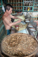 Traditional Chinese medicine pharmacy. Herbal medicine therapy.