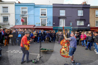Street musicians, Portobello Road, London, United Kingdom