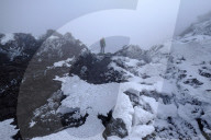 Reaching the crater rim of Mount Etna, Catania, Sicily, Italy, Europe
