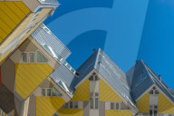 Netherlands, South Holland, Rotterdam, Cube houses (or Pole Houses or Tree Houses), Kubuswoningen