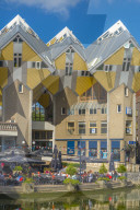 Netherlands, South Holland, Rotterdam, Cube houses (or Pole Houses or Tree Houses), Kubuswoningen