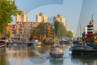 Netherlands, South Holland, Rotterdam, Leuvehaven, Havenmuseum, Boat