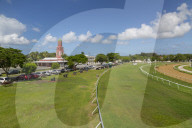 Savannah Racecourse and Garrison Clock Tower, Christ Church, Barbados, West Indies, Caribbean, Central America