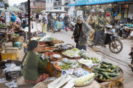 Hsipaw Morning Market, Hsipaw, Shan State, Myanmar, Asia
