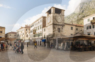 Clock Tower, Stari Grad (Old Town) of Kotor, Bay of Kotor, Montenegro