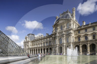 The Musee du Louvre in Paris, France.