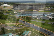 EstÃ¡dio Nacional de BrasÃ­lia ManÃ© Garrincha & Nilson Nelson Gymnasium, part of the Poliesportivo Ayrton Senna Complex