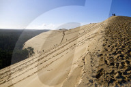 Pilat Dune in Test-de-Buch, France. Highest Sand dune in Europe - 110m high.