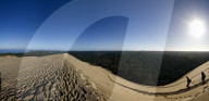 Pilat Dune in Test-de-Buch, France. Highest Sand dune in Europe - 110m high.