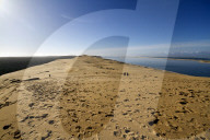 Pilat Dune in Test-de-Buch, France. Highest Sand dune in Europe - 110m high.