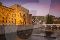 Bosnia and Herzegovina, Sarajevo, Bascarsija - The Old Quarter, Town Hall