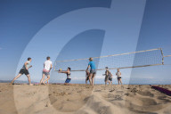 Beach volleyball, Swansea, Wales, UK