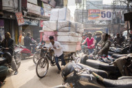 Street scene in Varanasi, Uttar Pradesh, India