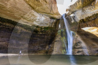 Lower Calf Creek Falls, Grand Staircase-Escalante National Monument, Utah, USA.