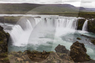 GoÃ°afoss, waterfall of the gods, SkjÃ¡lfandafljÃ³t River, BÃ¡rÃ°ardalur district, Iceland.