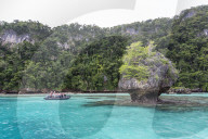 Zodiac tour of the island of Vanua Balavu, Northern Lau Group, Republic of Fiji.