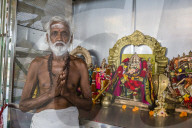 Views of the Nadi Hindu Temple, Viti Levu, Republic of Fiji.