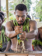 A kava ceremony from the people of Sabeto Village, Viti Levu, Republic of Fiji.
