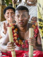 A kava ceremony from the people of Sabeto Village, Viti Levu, Republic of Fiji.