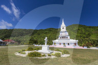 St. Peter Chanel Catholic Church in Poi, Futuna Island, French Territory of Wallis and Futuna Islands.