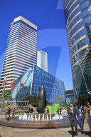Hong Kong Cityscape With The International Finance Centre and Exchange Square, Hong Kong, China, South East Asia