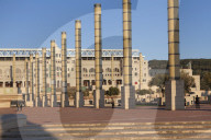 Olympic stadium Estadi Olimpic Lluis Companys, Montjuic, Barcelona, Catalonia, Spain