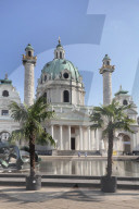 Karlskirche Church at Karlsplatz Square, Vienna Austria