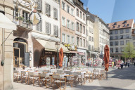 Restaurant near Place de la cathedrale, Strasbourg, Alsace, France