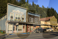 Stedman-Thomas National Historic District, beautiful Summer evening, Ketchikan, Southern Panhandle, Southeast Alaska, USA