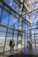 Couples, open viewing deck, Gran Torre Santiago, South America‚Äôs tallest building, Costanera Center, Las Condes, Santiago, Chile