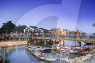 The lantern bridge in the Unesco World Heritage listed historical centre of Hoi An in Vietnam