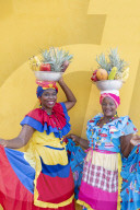 Palanquera women in Cartagena city, Colombian Caribbean