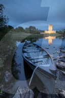 Panoramic of Ross Castle, Killarney National Park, County Kerry, Ireland