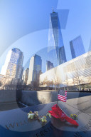 The Oculus building and Freedom Tower, One World Trade Center, Lower Manhattan, New York City, USA