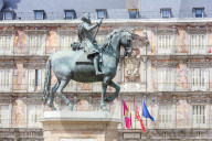 King Philip III statue, Plaza Mayor, Madrid, Spain