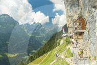 Aescher-Wildkirchli Gasthaus, Ebenalp, Appenzell Innerrhoden, Switzerland