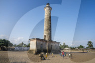 Old lighthouse in the Unesco world heritage sight, Grand Bassam, Ivory coast