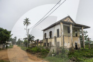 Old colonial house in the Unesco world heritage sight, Grand Bassam, Ivory coast